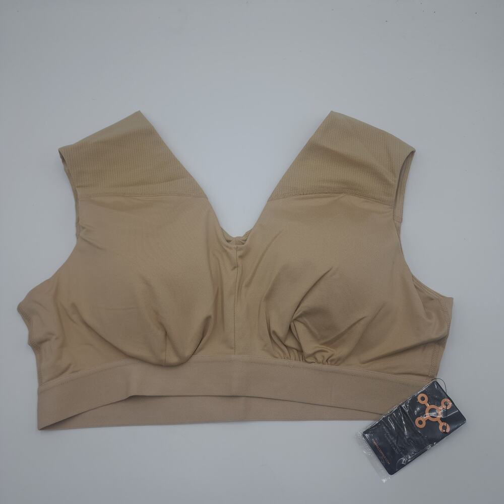Tommie Copper Shoulder Support Bra in Nude Size 3XL